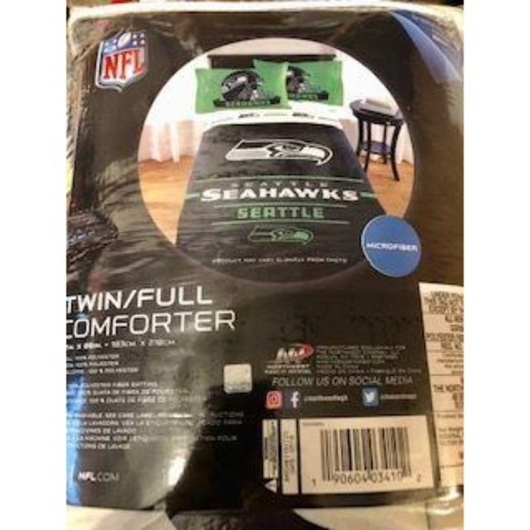 New Seahawks Twin / Full  Bed set - Picture 2 of 3